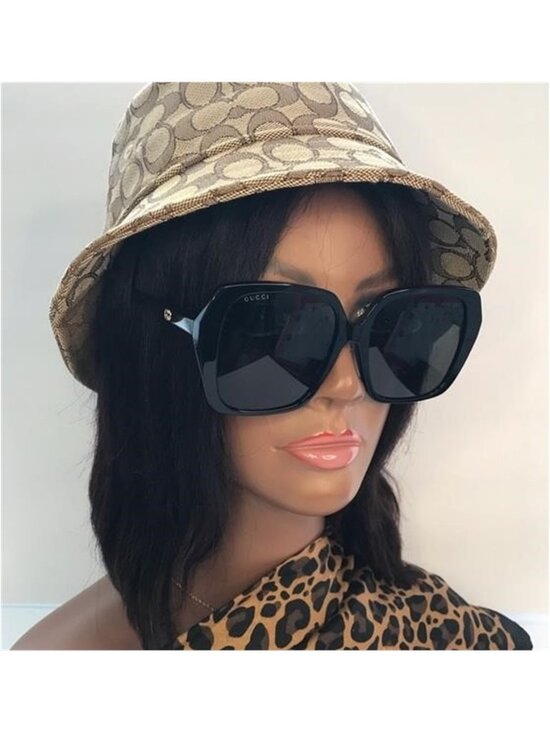 New Authentic Gucci Grey Square Ladies Sunglasses GG0533SA 001 56 main image 5